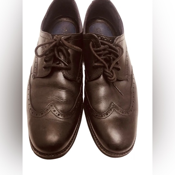 - Men's Cole Haan Original Grand
Shortwing‎ Wing Tip Derby Shoe Black 11.5 M - Picture 5 of 15
